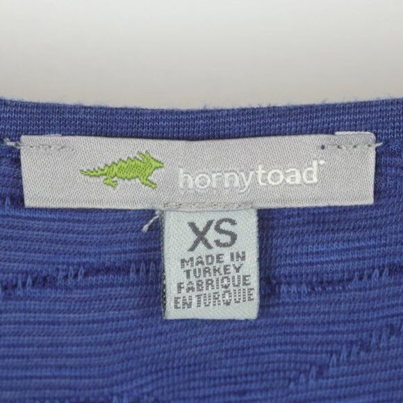 Horny Toad Samba Wave Women's XS Blue Knit Scoop Neck Jersey Sheath Dress - Picture 7 of 8